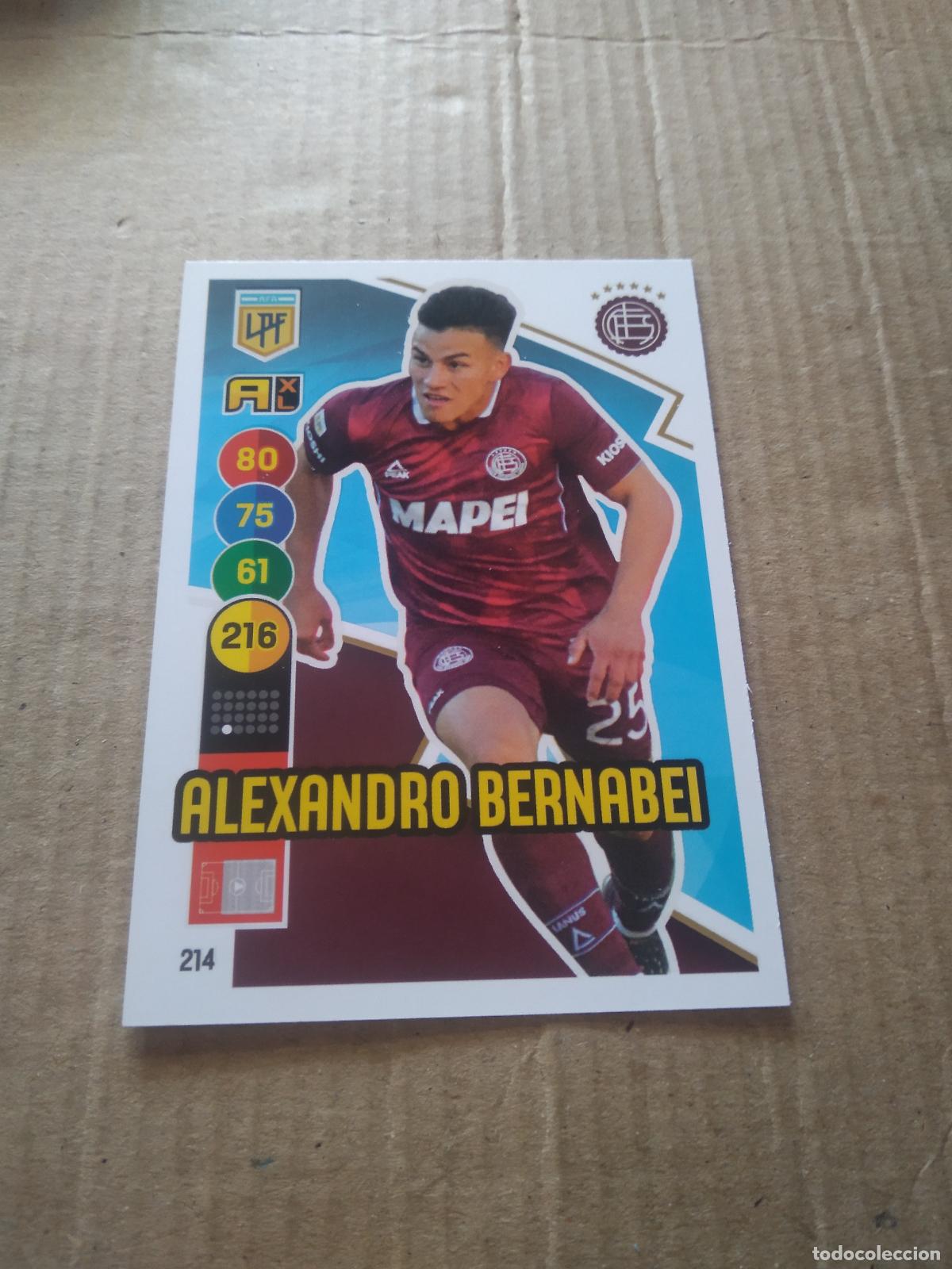 Cromos de F&uacute;tbol: 214 ALEXANDRO BERNABEI LANUS CROMO FUTBOL ARGENTINO PANINI LIGA ARGENTINA 2021 ADRENALYN