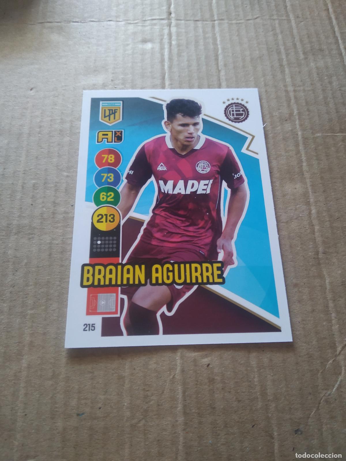 Cromos de F&uacute;tbol: 215 BRAIAN AGUIRRE LANUS CROMO FUTBOL ARGENTINO PANINI LIGA ARGENTINA 2021 ADRENALYN