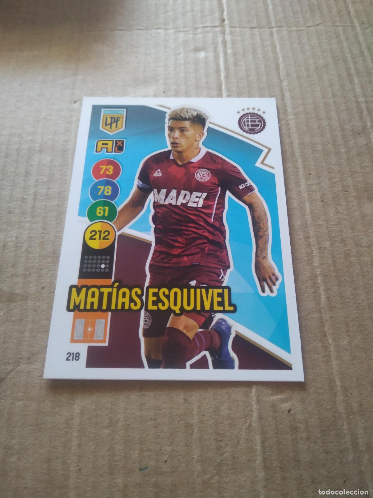 Cromos de F&uacute;tbol: 218 MATIAS ESQUIVEL LANUS CROMO FUTBOL ARGENTINO PANINI LIGA ARGENTINA 2021 ADRENALYN