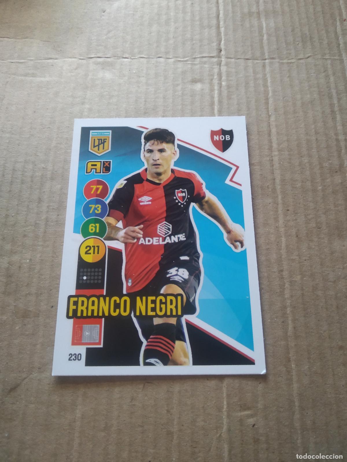 Cromos de Futebol: 230 FRANCO NEGRI NEWELL'S CROMO FUTBOL ARGENTINO PANINI LIGA ARGENTINA 2021 ADRENALYN