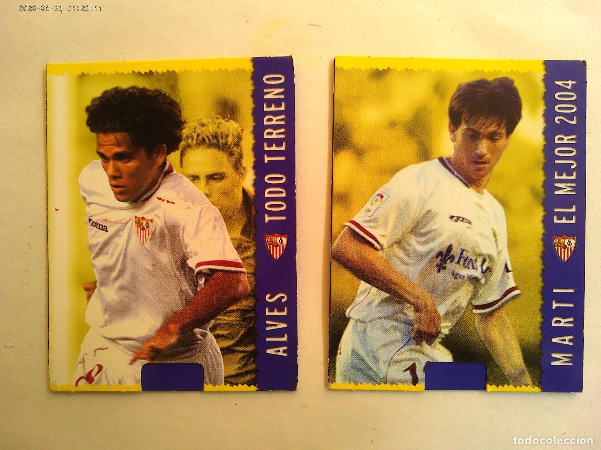 Cromos de Futebol: LOTE DE 2 CROMO DE FUTBOL LIGA 2005 : MARTI Y ALVES DEL SEVILLA F.C. . VER MOVIMIENTO