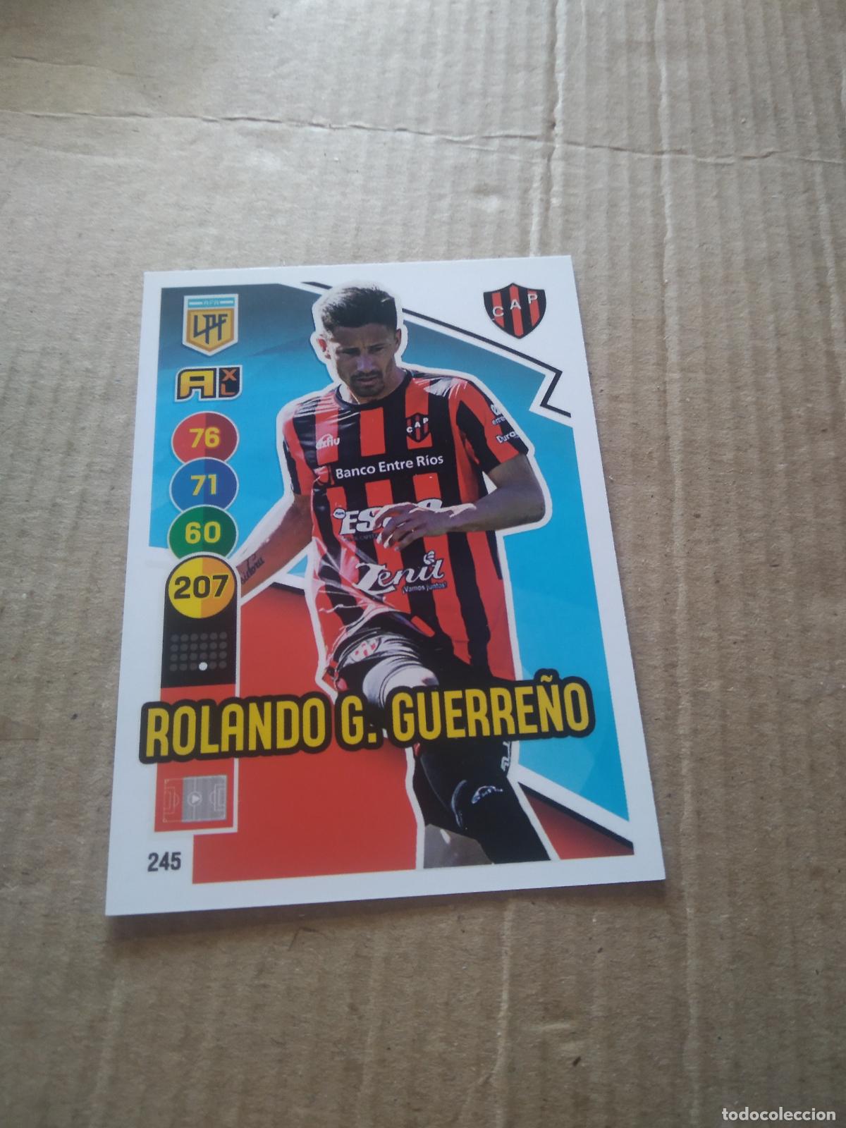 Fu&szlig;ball-Sticker: 245 ROLANDO G GUERRE&Ntilde;O PATRONATO CROMO FUTBOL ARGENTINO PANINI LIGA ARGENTINA 2021 ADRENALYN