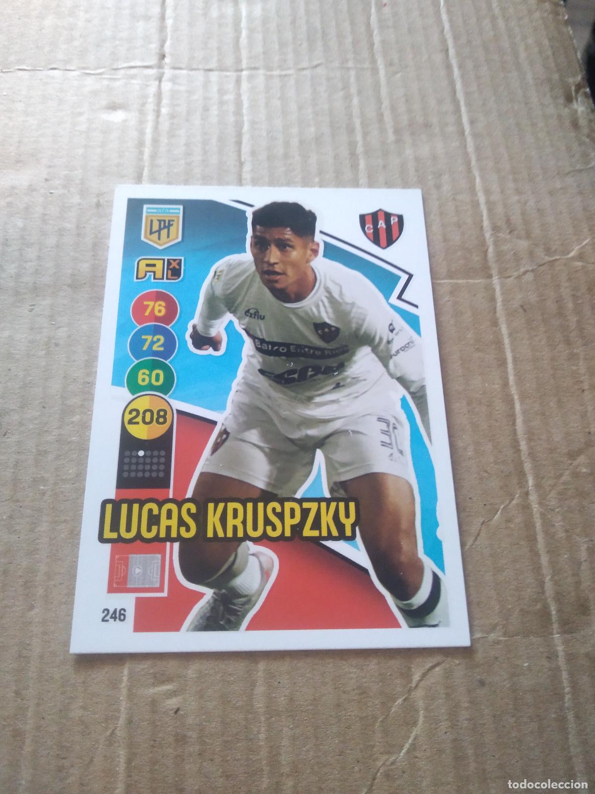Fu&szlig;ball-Sticker: 246 LUCAS KRUSPZKY PATRONATO CROMO FUTBOL ARGENTINO PANINI LIGA ARGENTINA 2021 ADRENALYN