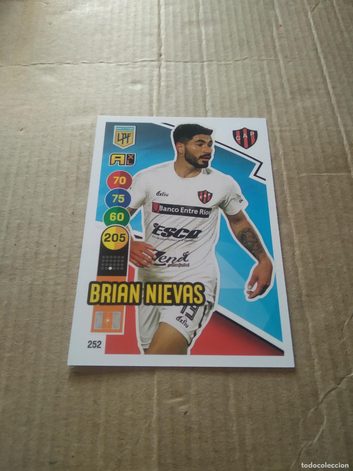 Fu&szlig;ball-Sticker: 252 BRIAN NIEVAS PATRONATO CROMO FUTBOL ARGENTINO PANINI LIGA ARGENTINA 2021 ADRENALYN