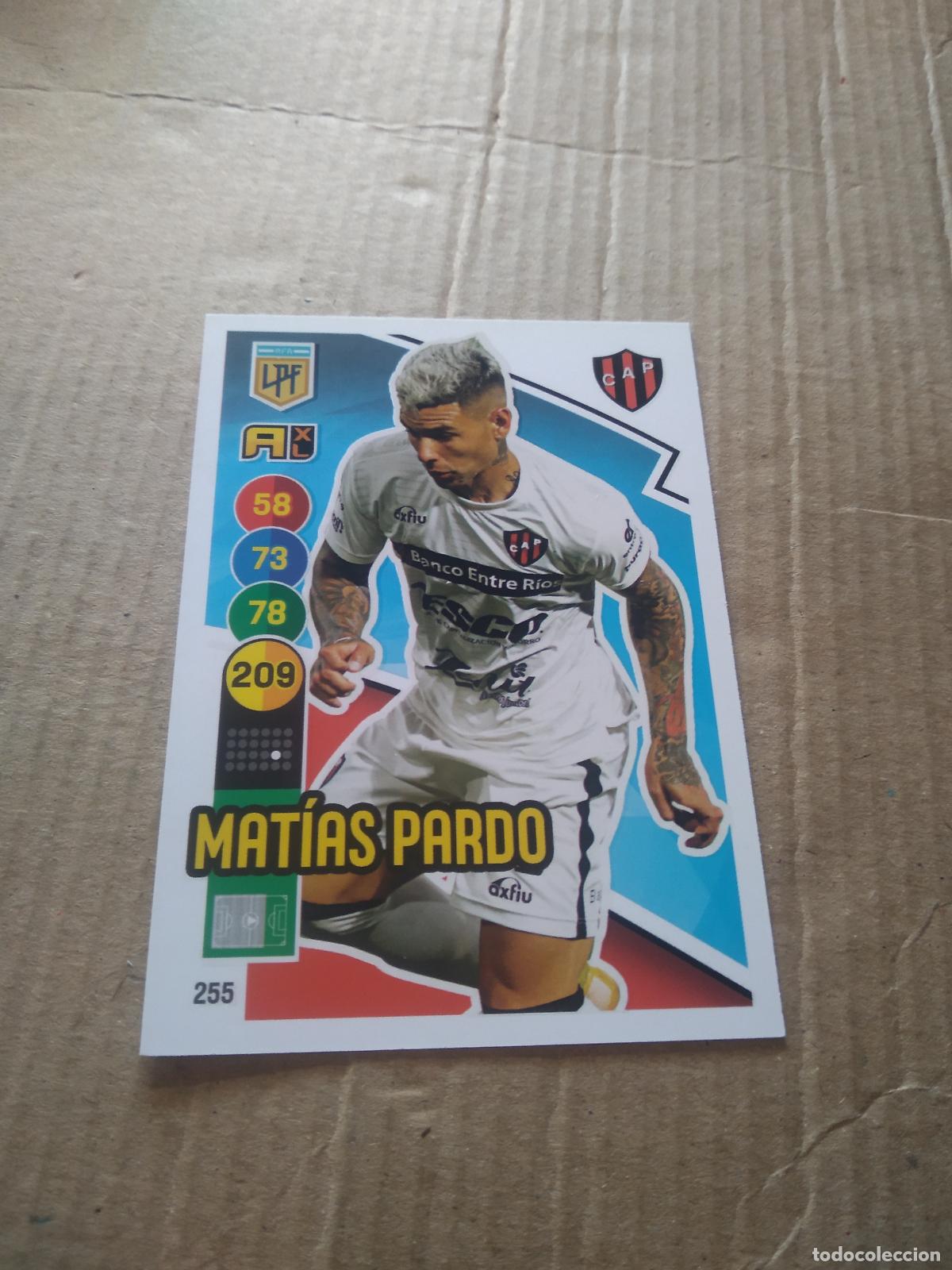 Cromos de F&uacute;tbol: 255 MATIAS PARDO SANCHEZ PATRONATO CROMO FUTBOL ARGENTINO PANINI LIGA ARGENTINA 2021 ADRENALYN