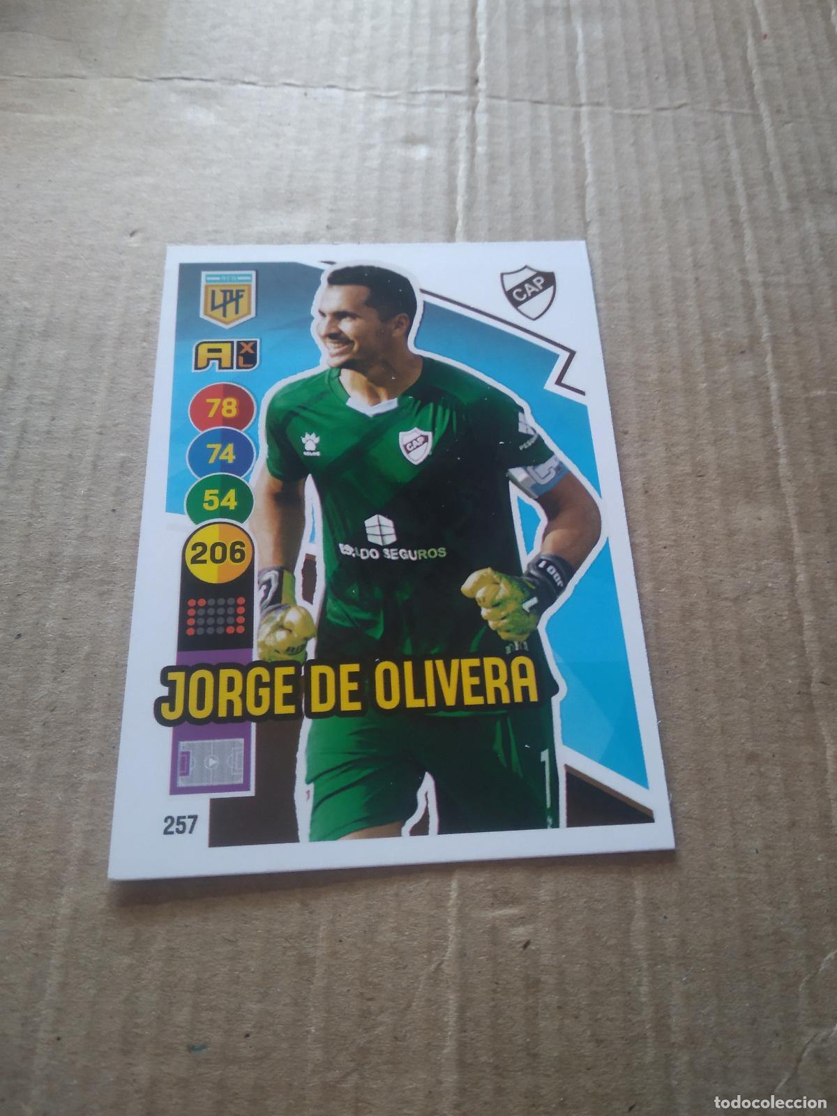 Cromos de F&uacute;tbol: 257 JORGE DE OLIVERA PLATENSE CROMO FUTBOL ARGENTINO PANINI LIGA ARGENTINA 2021 ADRENALYN