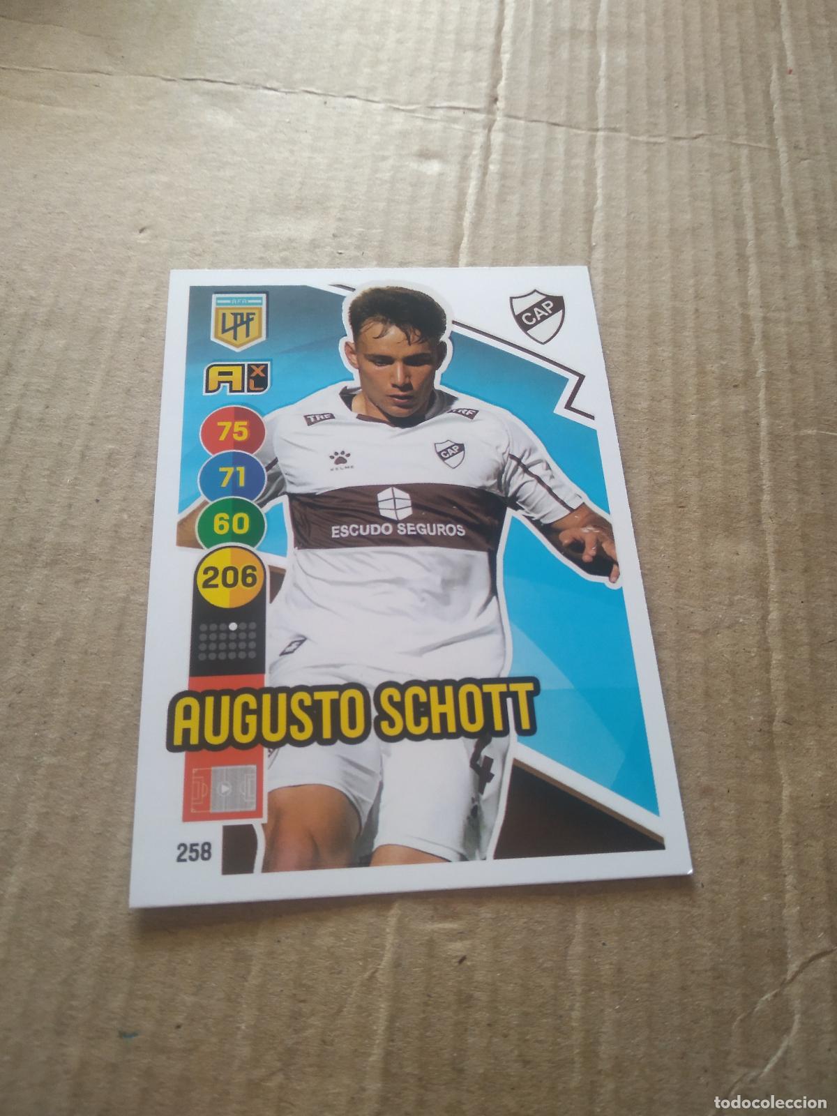 Cromos de F&uacute;tbol: 258 AUGUSTO SCHOTT PLATENSE CROMO FUTBOL ARGENTINO PANINI LIGA ARGENTINA 2021 ADRENALYN