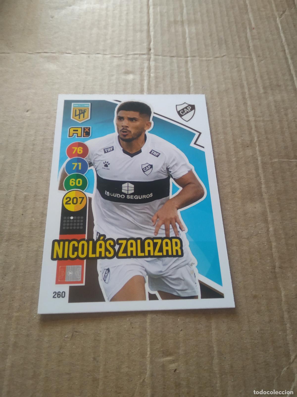 Cromos de F&uacute;tbol: 260 NICOLAS ZALAZAR PLATENSE CROMO FUTBOL ARGENTINO PANINI LIGA ARGENTINA 2021 ADRENALYN