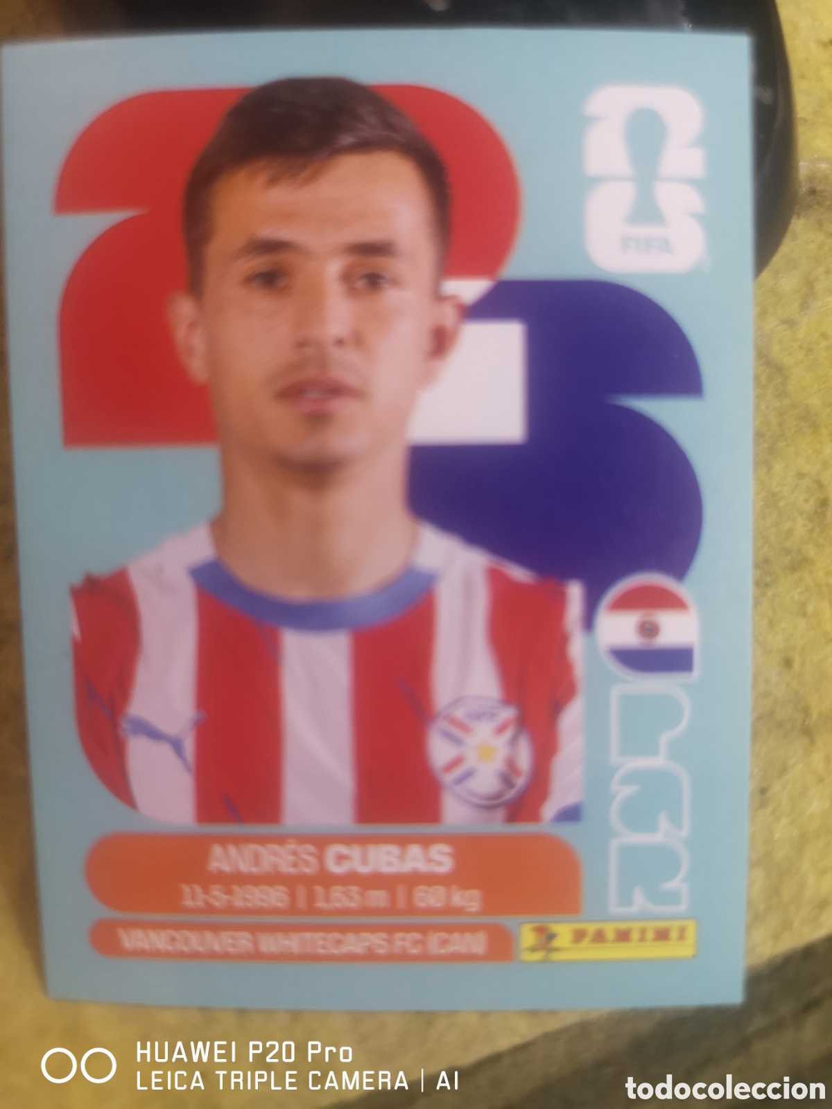 Cromos de F&uacute;tbol: FIFA WORLD CUP MUNDIAL 2026 ANDRES CUBAS - PAR 12