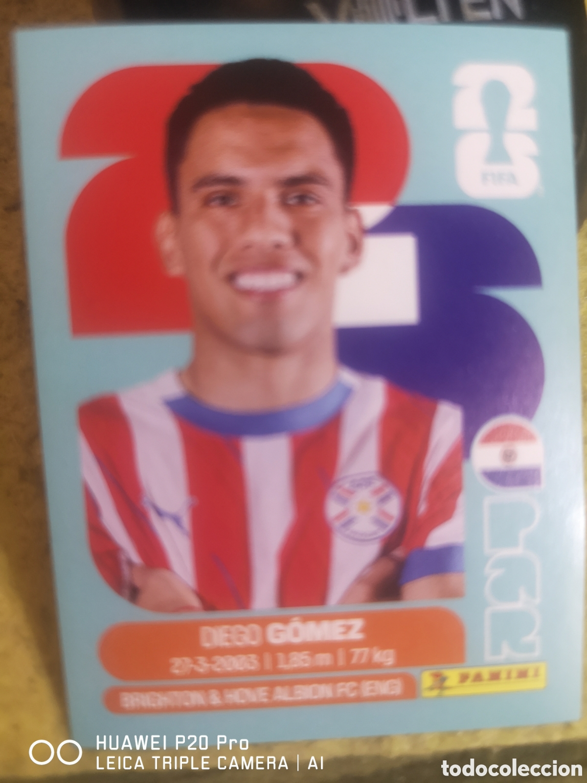Cromos de F&uacute;tbol: FIFA WORLD CUP MUNDIAL 2026 DIEGO GOMEZ - PAR 10