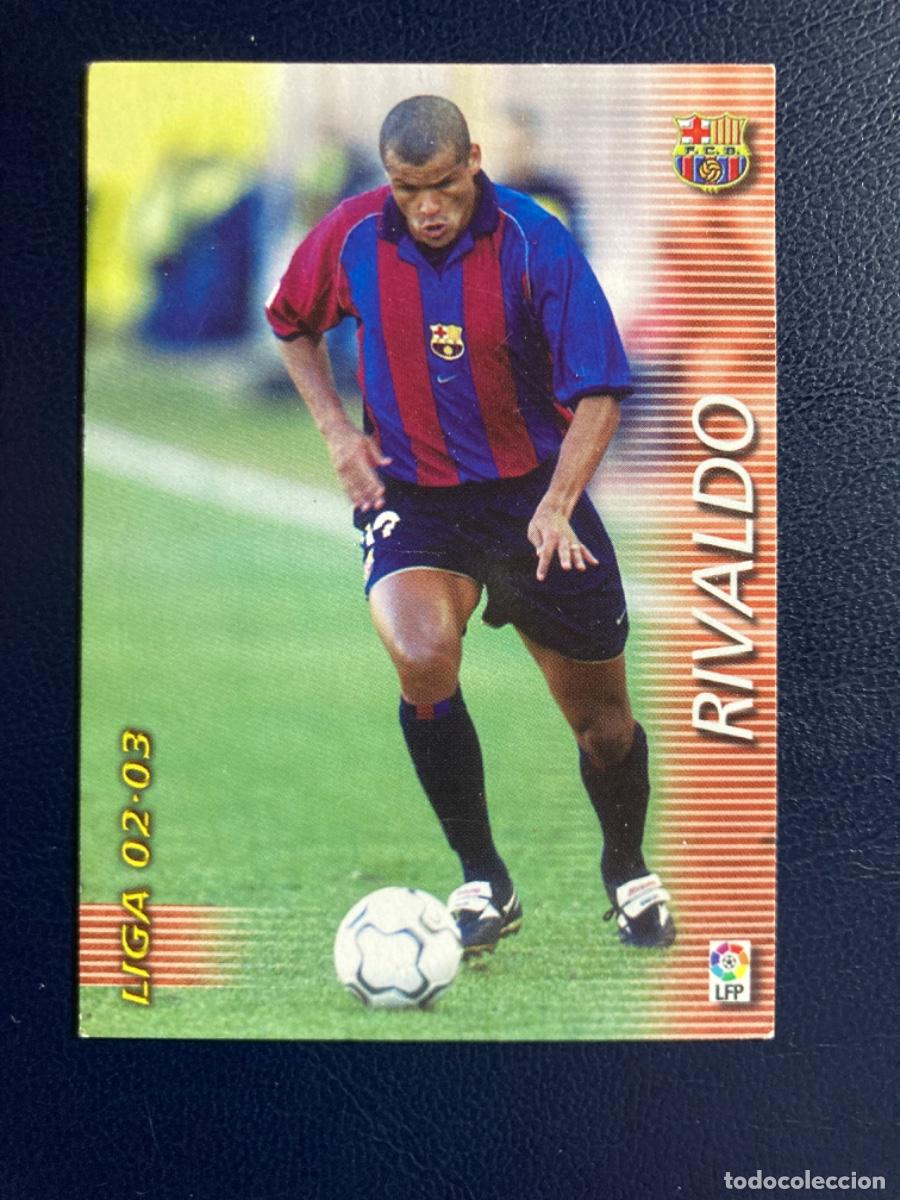 Cromos de F&uacute;tbol: 70 RIVALDO BAJA FC BARCELONA MEGAFICHAS Liga 2002 2003 Panini