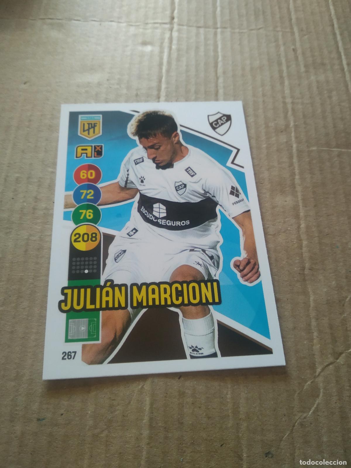 Cromos de F&uacute;tbol: 267 JULIAN MARCIONI PLATENSE CROMO FUTBOL ARGENTINO PANINI LIGA ARGENTINA 2021 ADRENALYN