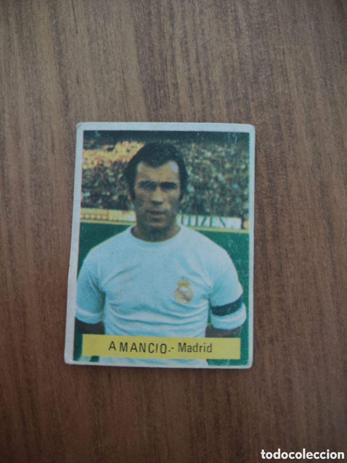 Football Stickers: Fini 75 76 sin pegar dep&oacute;sito MU Real Madrid Amancio
