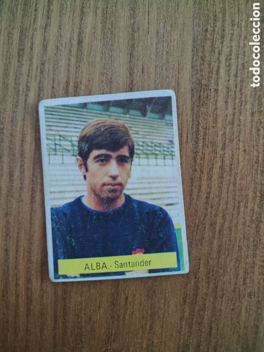 Cromos de F&uacute;tbol: Fini 75 76 sin pegar dep&oacute;sito MU Racing Santander Alba