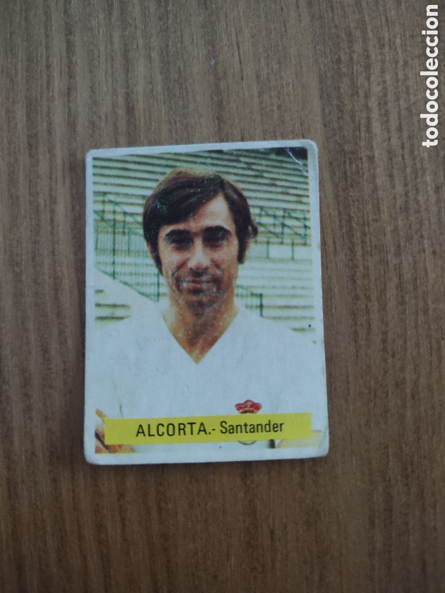 Cromos de F&uacute;tbol: Fini 75 76 sin pegar dep&oacute;sito MU Racing Santander Alcorta