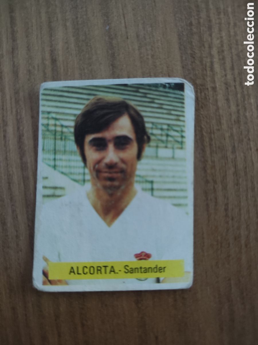 Cromos de F&uacute;tbol: Fini 75 76 sin pegar dep&oacute;sito MU Racing Santander Alcorta