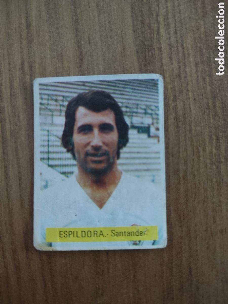 Cromos de F&uacute;tbol: Fini 75 76 sin pegar dep&oacute;sito MU Racing Santander Espildora