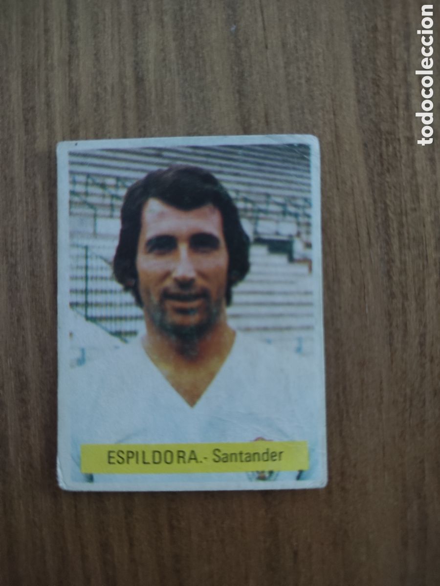 Cromos de F&uacute;tbol: Fini 75 76 sin pegar dep&oacute;sito MU Racing Santander Espildora