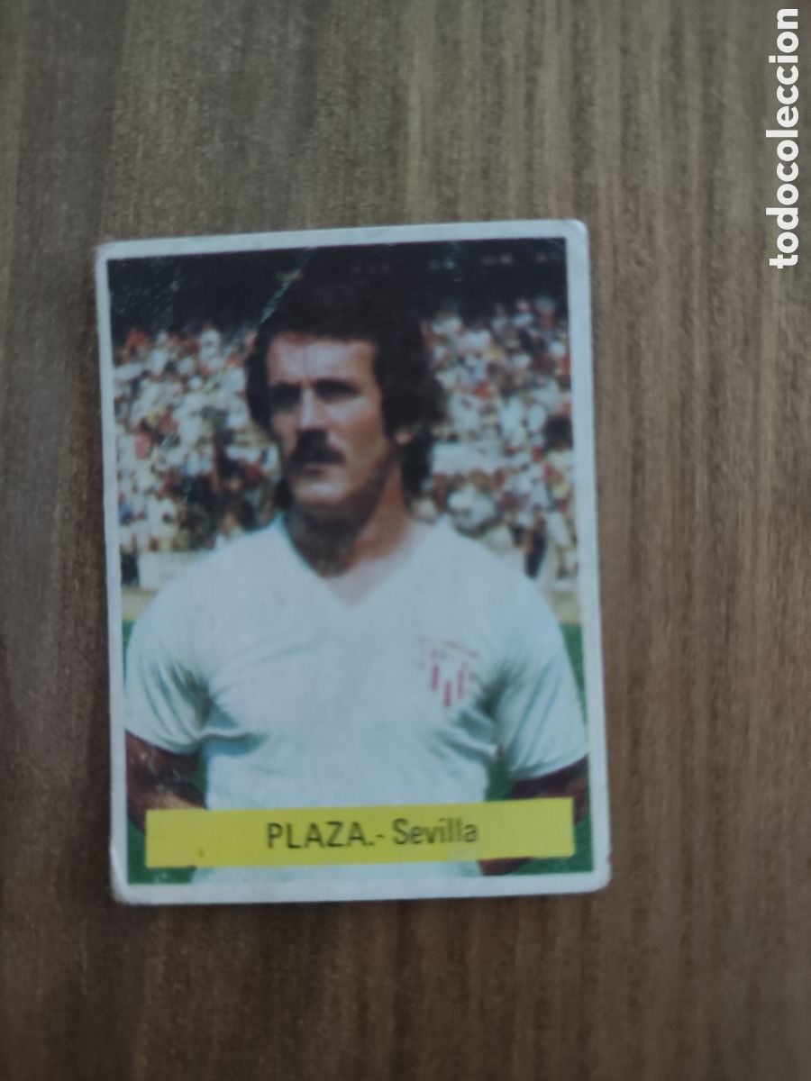 Cromos de F&uacute;tbol: Fini 75 76 sin pegar dep&oacute;sito MU Sevilla Plaza