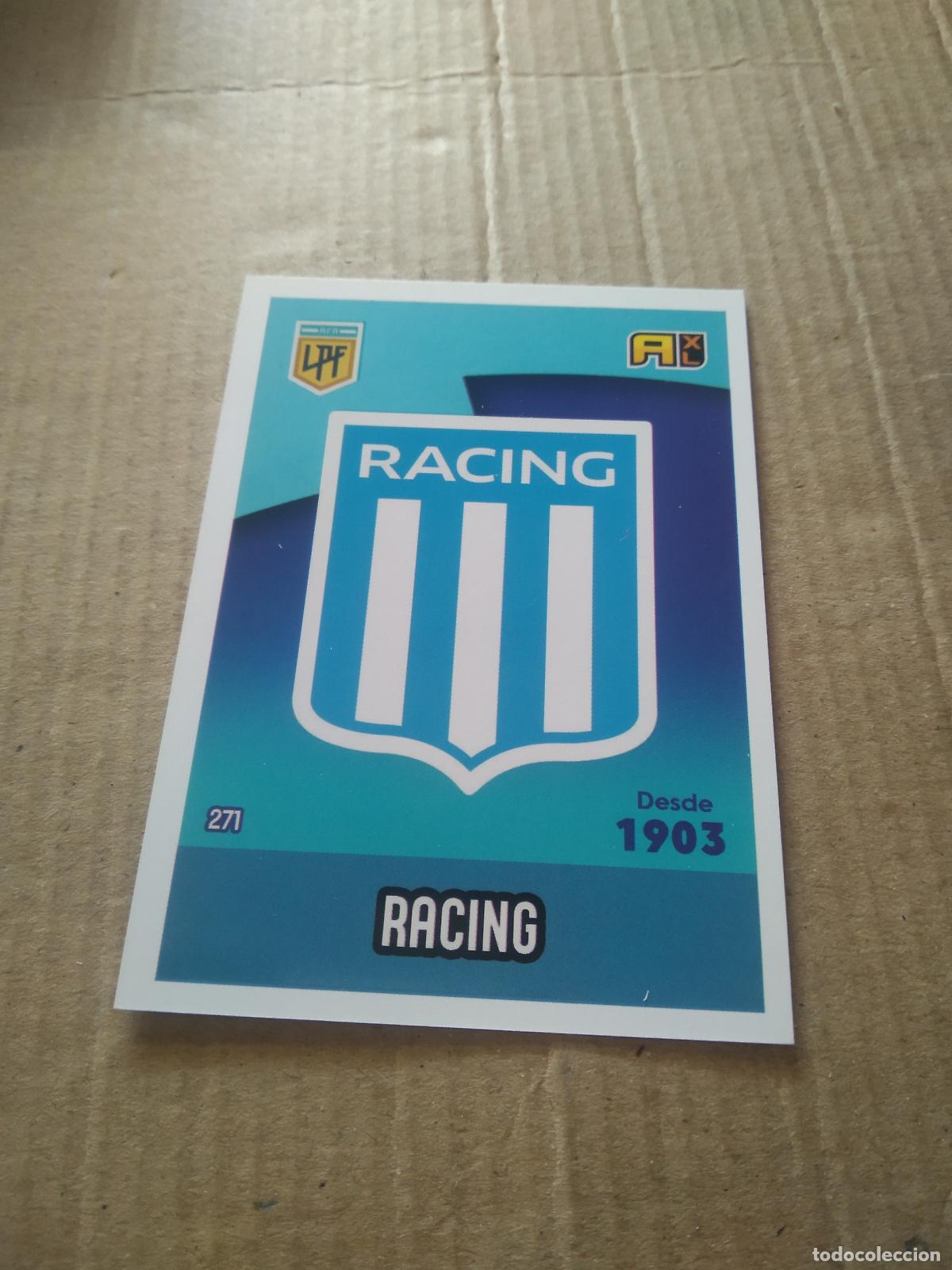 Fu&szlig;ball-Sticker: 271 ESCUDO RACING CROMO FUTBOL ARGENTINO PANINI LIGA ARGENTINA 2021 ADRENALYN