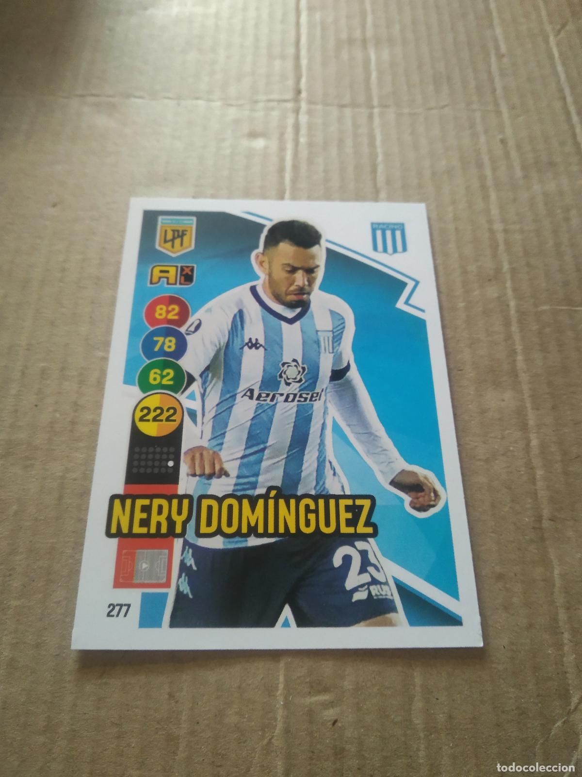 Cromos de F&uacute;tbol: 277 NERY DOMINGUEZ RACING CROMO FUTBOL ARGENTINO PANINI LIGA ARGENTINA 2021 ADRENALYN