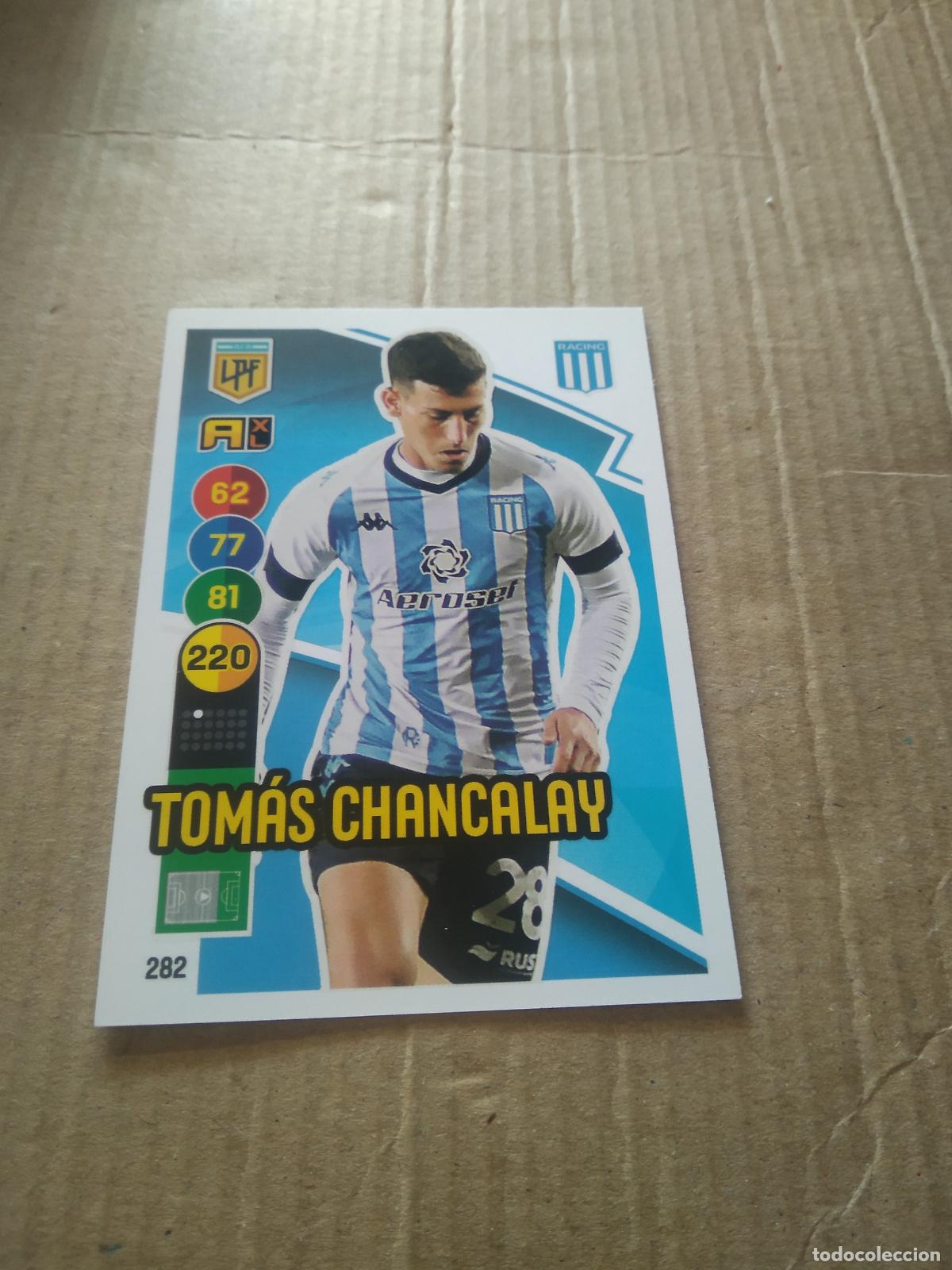 Cromos de F&uacute;tbol: 282 TOMAS CHANCALAY RACING CROMO FUTBOL ARGENTINO PANINI LIGA ARGENTINA 2021 ADRENALYN