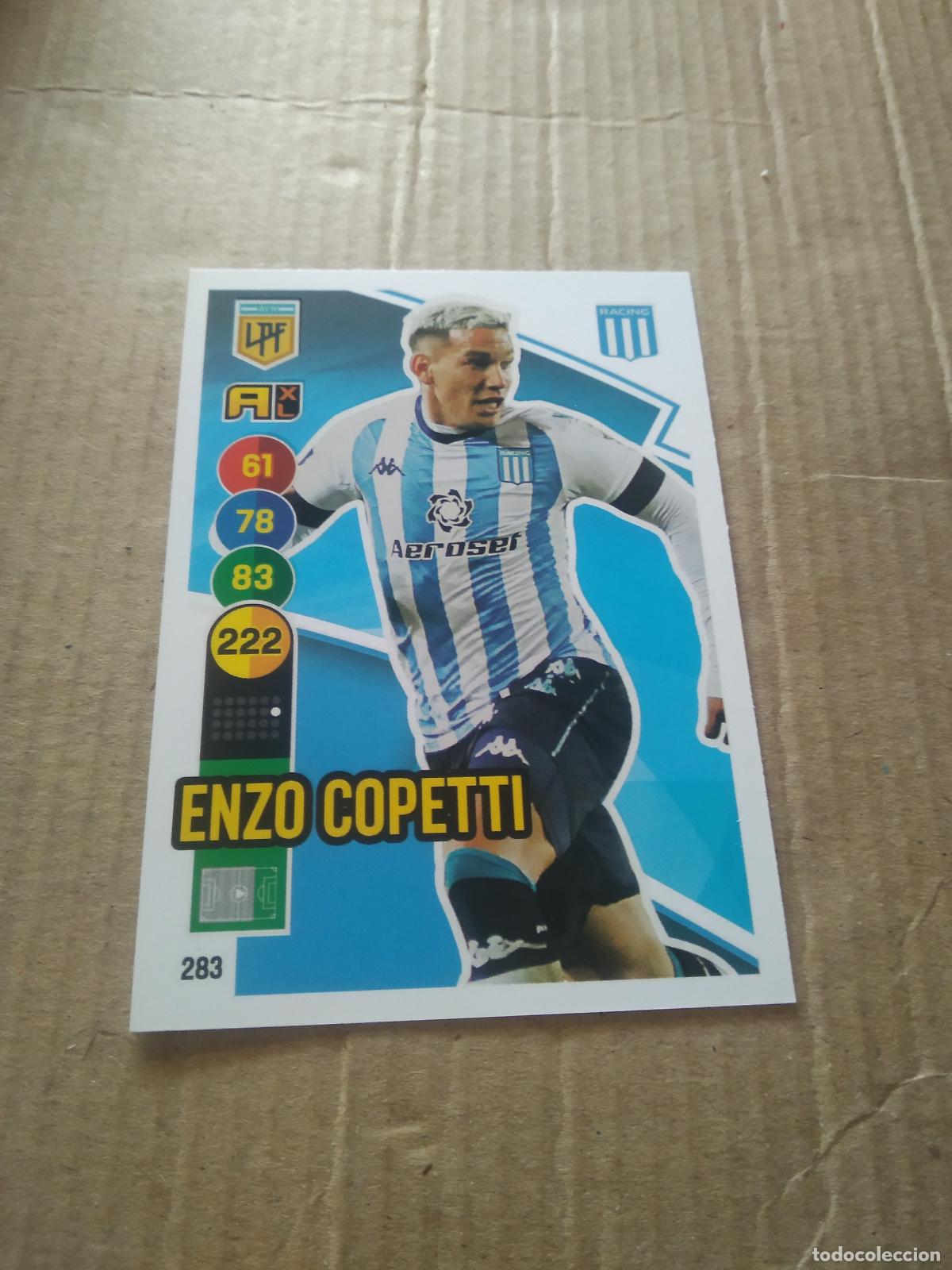 Cromos de F&uacute;tbol: 283 ENZO COPETTI RACING CROMO FUTBOL ARGENTINO PANINI LIGA ARGENTINA 2021 ADRENALYN