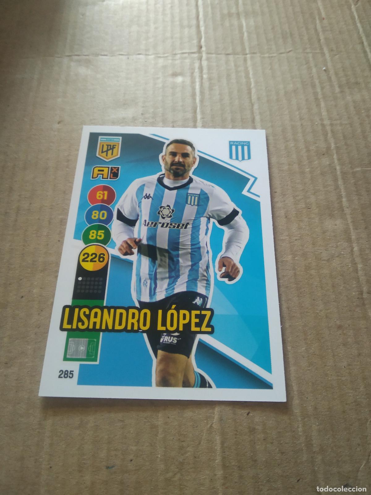 Cromos de F&uacute;tbol: 285 LISANDRO LOPEZ RACING CROMO FUTBOL ARGENTINO PANINI LIGA ARGENTINA 2021 ADRENALYN