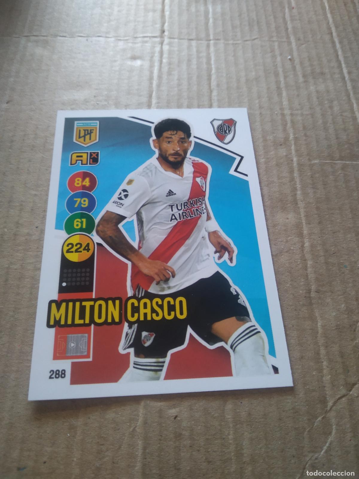 Cromos de F&uacute;tbol: 288 MILTON CASCO RIVER PLATE CROMO FUTBOL ARGENTINO PANINI LIGA ARGENTINA 2021 ADRENALYN