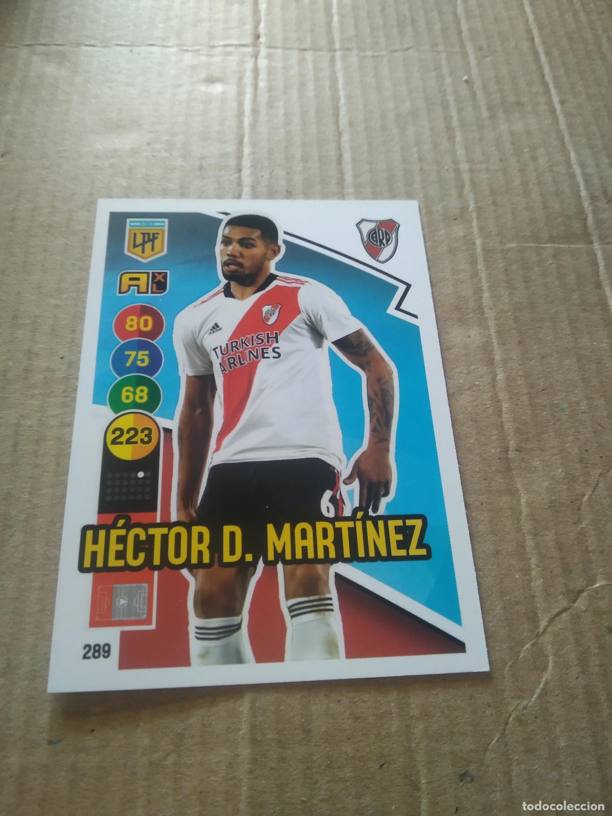 Cromos de F&uacute;tbol: 289 HECTOR D. MARTINEZ RIVER PLATE CROMO FUTBOL ARGENTINO PANINI LIGA ARGENTINA 2021 ADRENALYN
