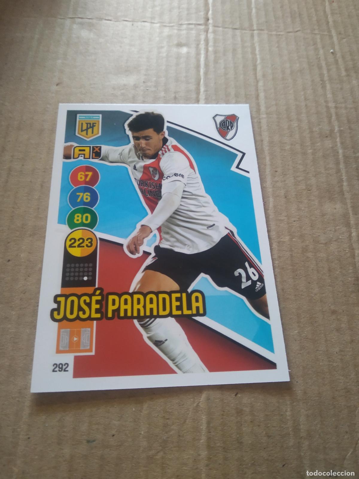 Cromos de F&uacute;tbol: 292 JOSE PARADELA RIVER PLATE CROMO FUTBOL ARGENTINO PANINI LIGA ARGENTINA 2021 ADRENALYN