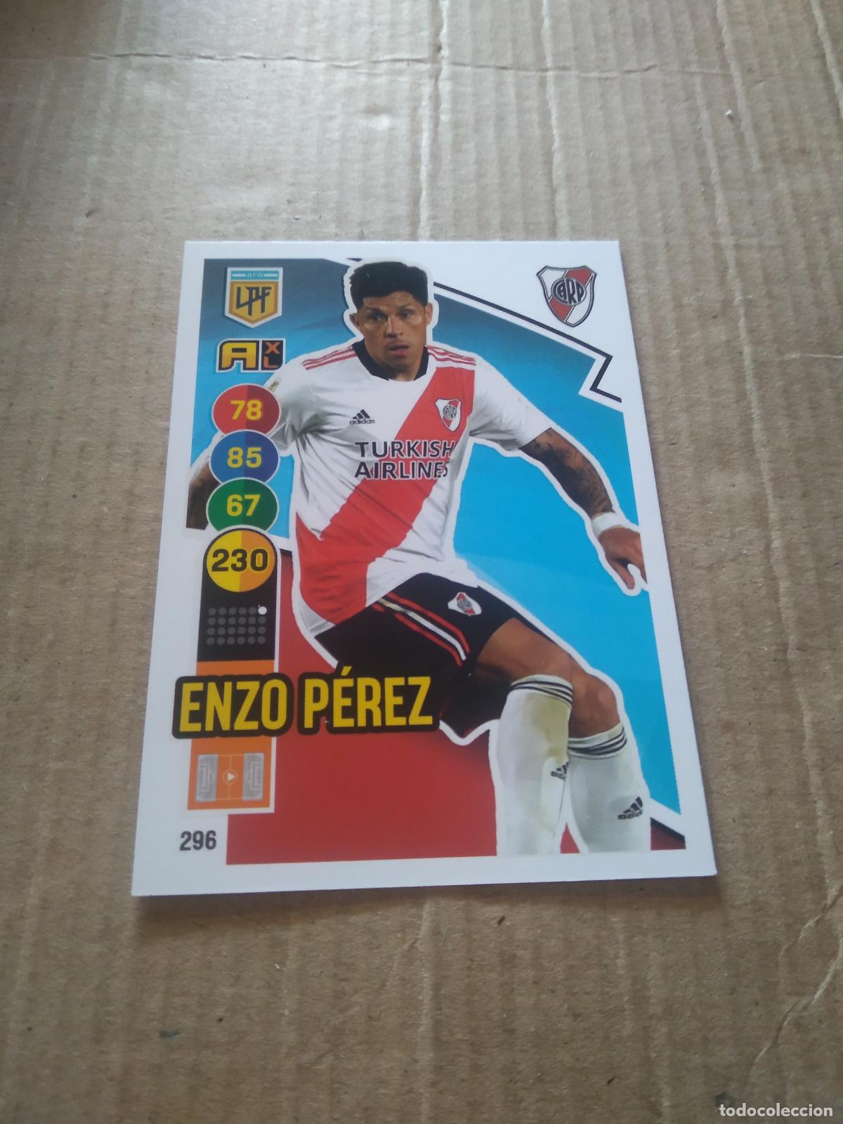 Cromos de F&uacute;tbol: 296 ENZO PEREZ RIVER PLATE CROMO FUTBOL ARGENTINO PANINI LIGA ARGENTINA 2021 ADRENALYN
