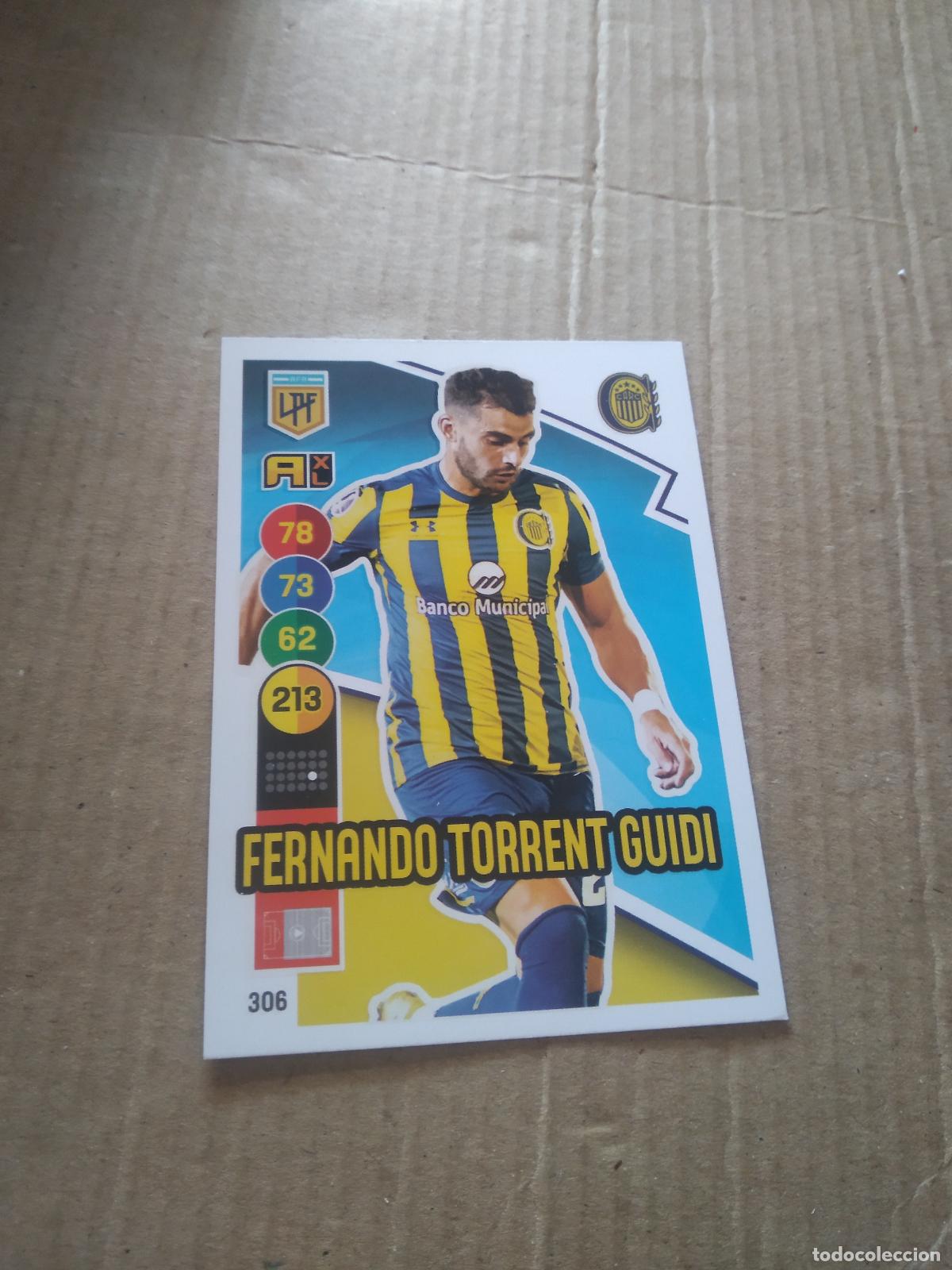 Cromos de F&uacute;tbol: 306 FERNANDO TORRENT GUIDI ROSARIO CENTRAL CROMO FUTBOL ARGENTINO PANINI ARGENTINA 2021 ADRENALYN