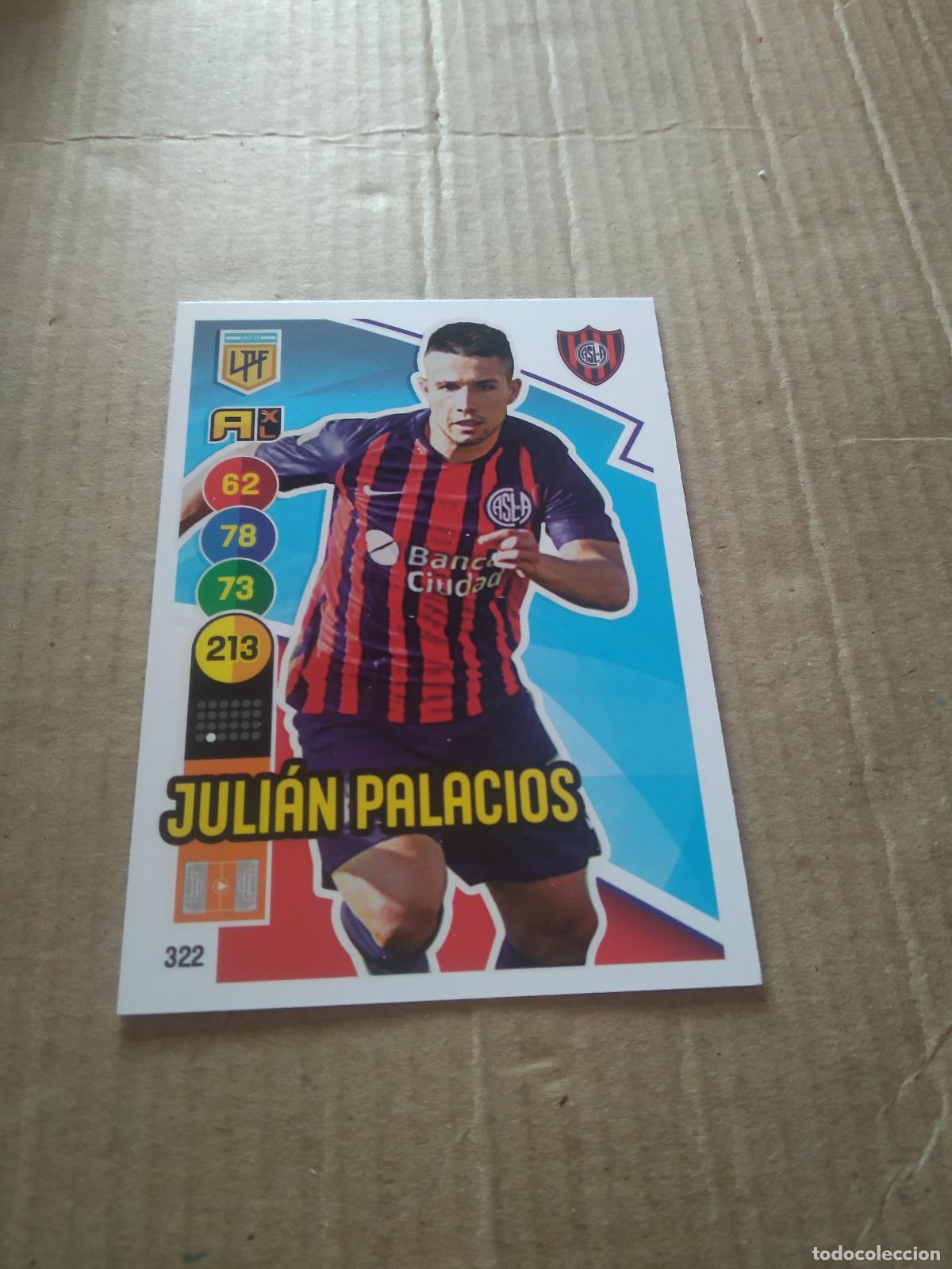 Cromos de F&uacute;tbol: 322 JULIAN PALACIOS SAN LORENZO CROMO FUTBOL ARGENTINO PANINI LIGA ARGENTINA 2021 ADRENALYN