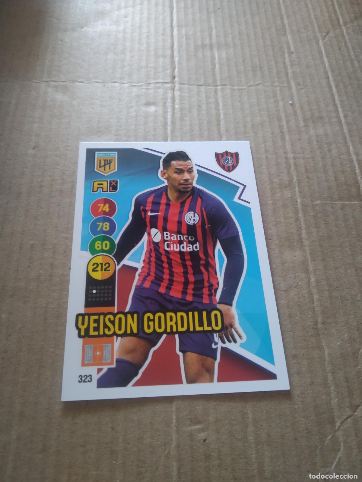 Cromos de F&uacute;tbol: 323 YEISON GORDILLO SAN LORENZO CROMO FUTBOL ARGENTINO PANINI LIGA ARGENTINA 2021 ADRENALYN