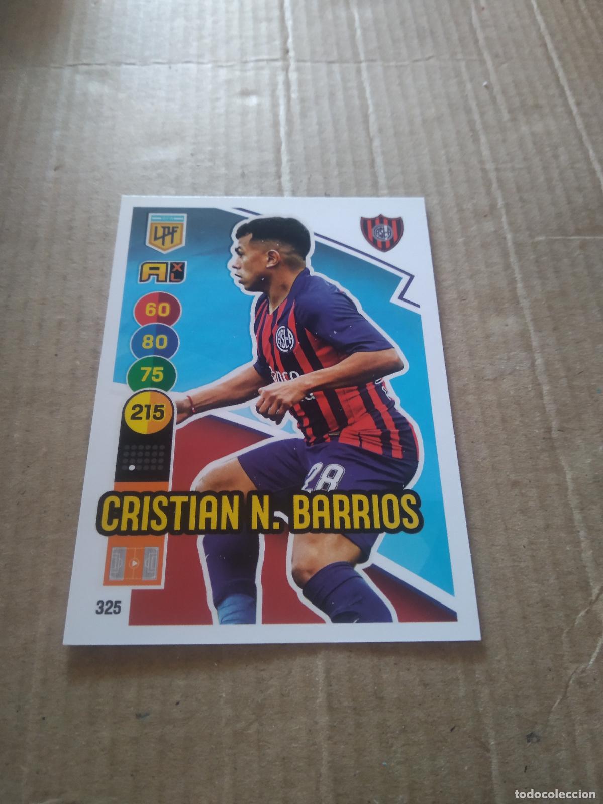 Cromos de F&uacute;tbol: 325 CRISTIAN N BARRIOS SAN LORENZO CROMO FUTBOL ARGENTINO PANINI LIGA ARGENTINA 2021 ADRENALYN