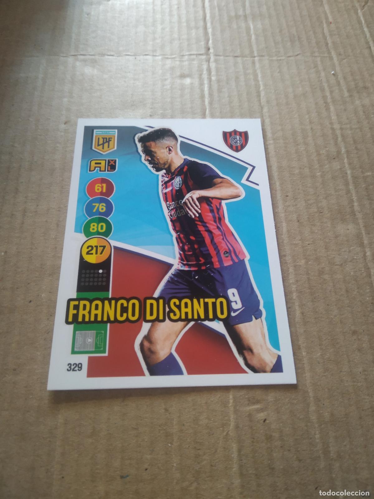 Cromos de F&uacute;tbol: 329 FRANCO DI SANTO SAN LORENZO CROMO FUTBOL ARGENTINO PANINI LIGA ARGENTINA 2021 ADRENALYN