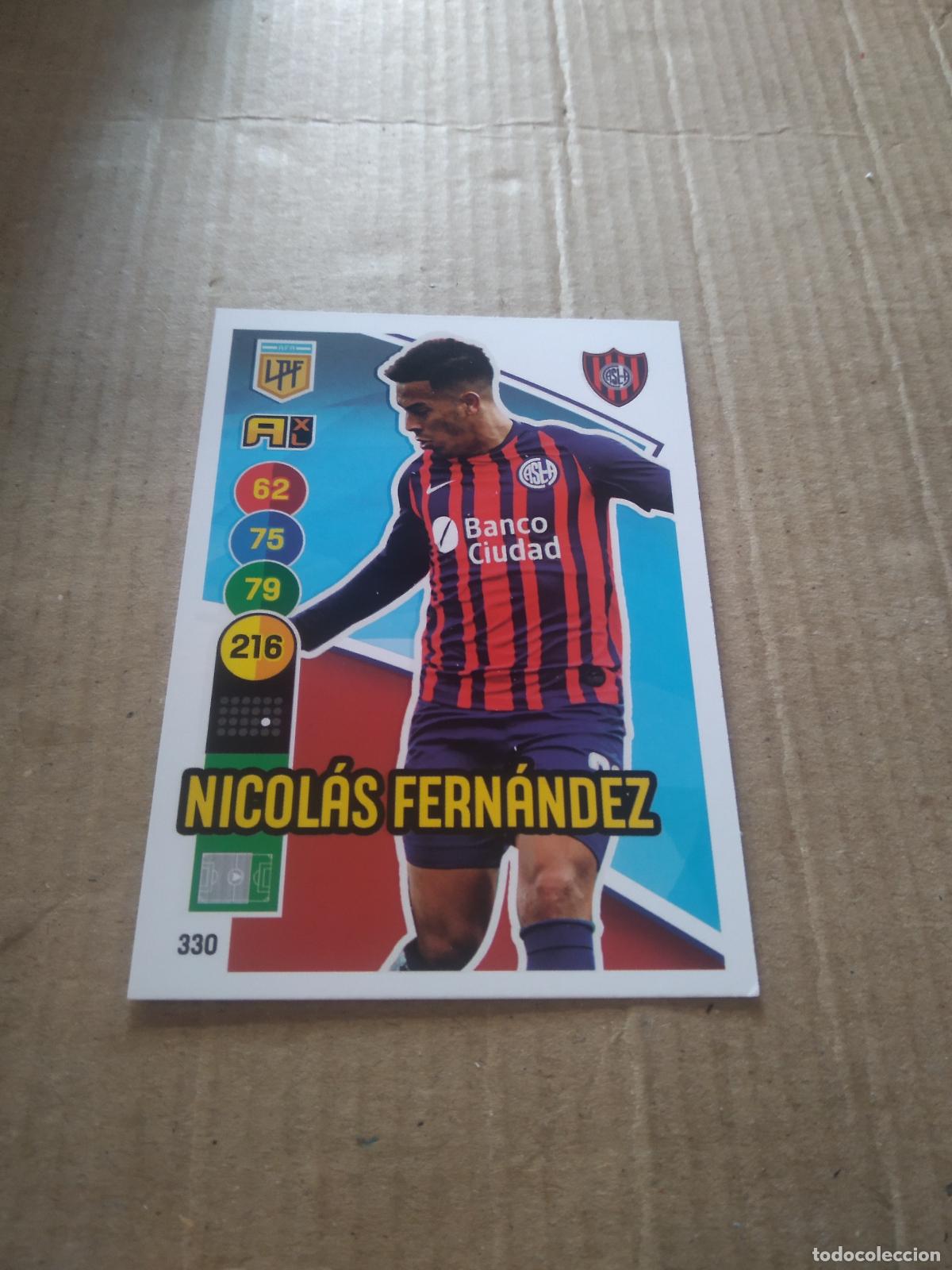 Cromos de F&uacute;tbol: 330 NICOLAS FERNANDEZ SAN LORENZO CROMO FUTBOL ARGENTINO PANINI LIGA ARGENTINA 2021 ADRENALYN