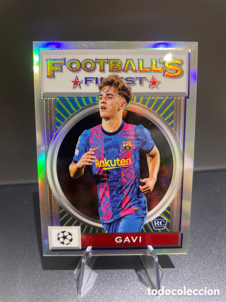 Cromos de F&uacute;tbol: Gavi 25 Rookie Refractor Topps Finest 2021-22 FC Barcelona
