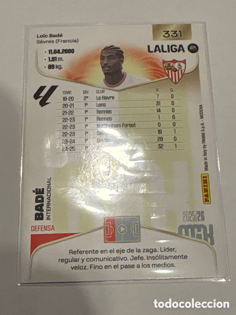 Cromos de Futebol: MEGA CRACKS 25-26/ SEVILLA / 331 BADE
