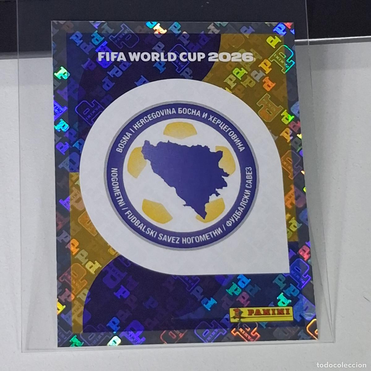 Cromos de F&uacute;tbol: B12 BIH1 EMBLEM ESCUDO 1 BOSNIA HERZEGOVINA BIH MUNDIAL FIFA WORLD CUP 2026 STICKER PANINI
