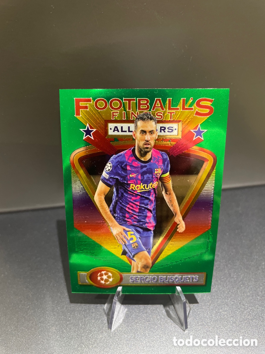 Cromos de F&uacute;tbol: Sergio Busquets 127 All-Stars Topps Football&rsquo;s Finest 2021-22 FC Barcelona
