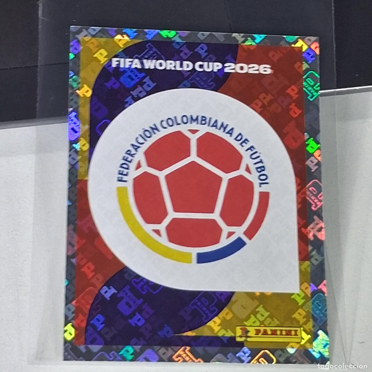Cromos de F&uacute;tbol: B12 COL 1 COL1 ESCUDO LOGO BADGE COLOMBIA MUNDIAL FIFA WORLD CUP 2026 STICKER PANINI