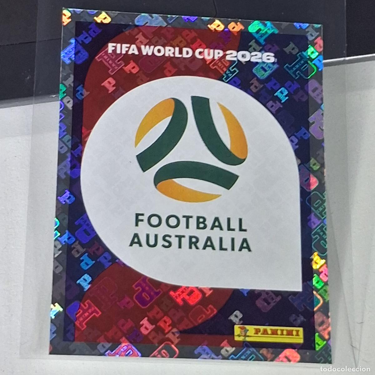 Cromos de F&uacute;tbol: B12 AUS1 EMBLEM ESCUDO 1 AUSTRALIA AUS MUNDIAL FIFA WORLD CUP 2026 STICKER PANINI