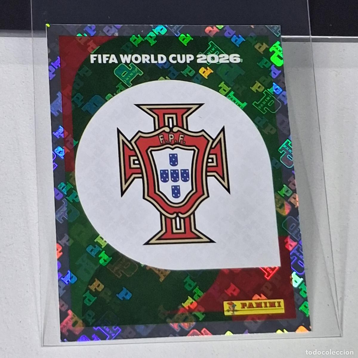 Cromos de F&uacute;tbol: B12 POR 1 POR1 ESCUDO LOGO BADGE PORTUGAL MUNDIAL FIFA WORLD CUP 2026 STICKER PANINI
