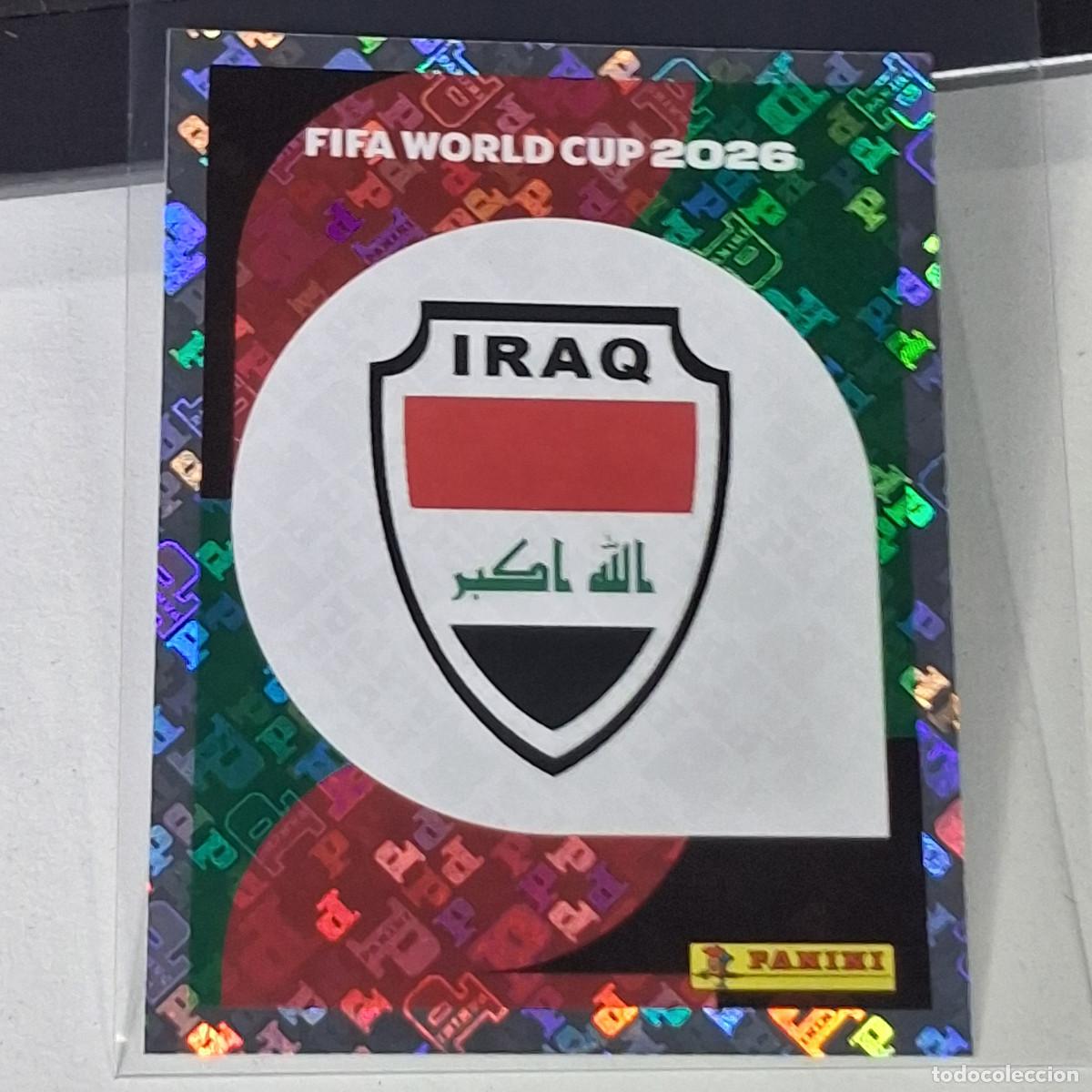 Cromos de F&uacute;tbol: B12 IRQ1 EMBLEM ESCUDO BADGE LOGO 1 IRAQ IRQ 1 MUNDIAL FIFA WORLD CUP 2026 STICKER PANINI