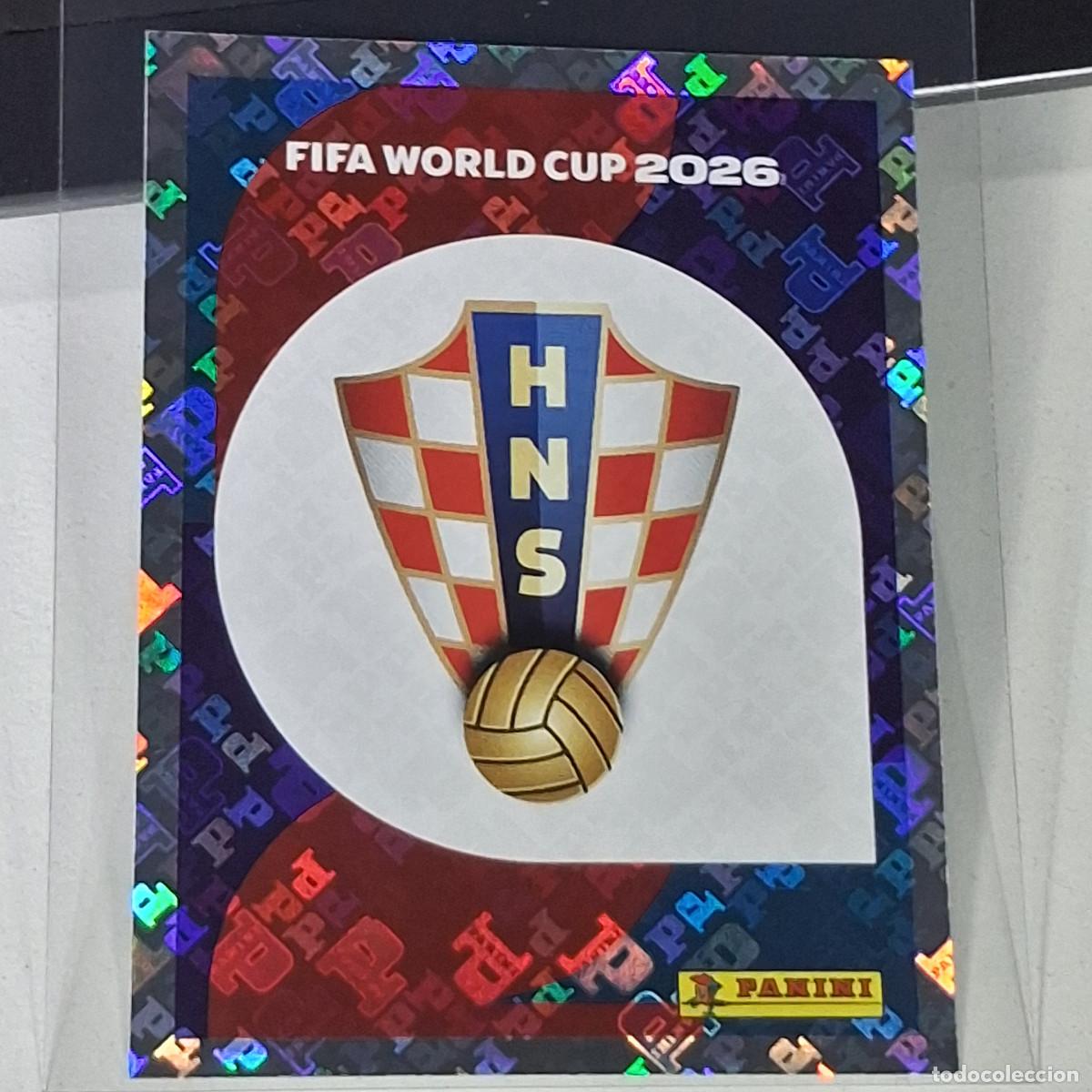 Cromos de F&uacute;tbol: B12 CRO1 EMBLEM ESCUDO LOGO BADGE 1 CROACIA CRO MUNDIAL FIFA WORLD CUP 2026 STICKER PANINI