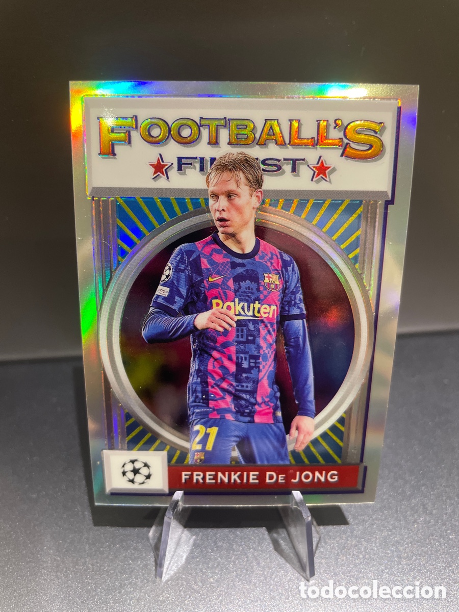 Cromos de F&uacute;tbol: De Jong 146 Refractor Topps Finest 2021-22 FC Barcelona