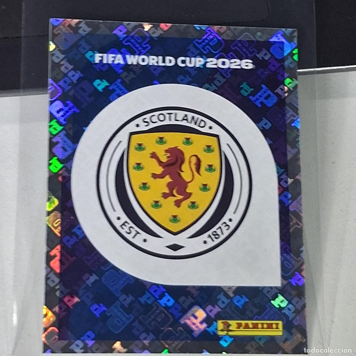 Cromos de F&uacute;tbol: B12 SCO1 SCO 1 ESCUDO LOGO BADGE ESCOCIA / SCOTLAND MUNDIAL FIFA WORLD CUP 2026 STICKER PANINI
