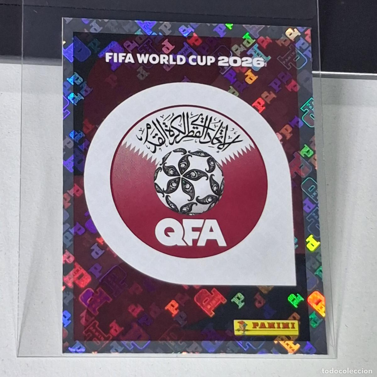Cromos de F&uacute;tbol: B12 QAT1 QAT 1 ESCUDO QATAR MUNDIAL FIFA WORLD CUP 2026 STICKER PANINI
